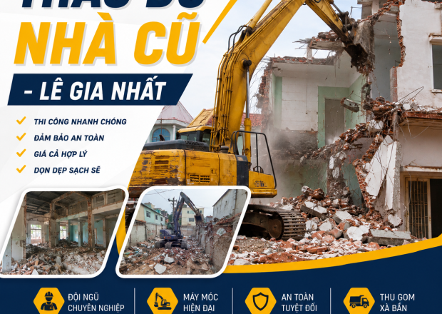 Đập Phá Dỡ Nhà Cũ Tại Bình Dương Uy Tín - Nhanh Chóng - Giá Tốt