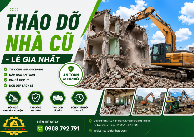 Tháo Dỡ Công Trình Tại Đồng Nai Uy Tín, An Toàn, Giá Tốt